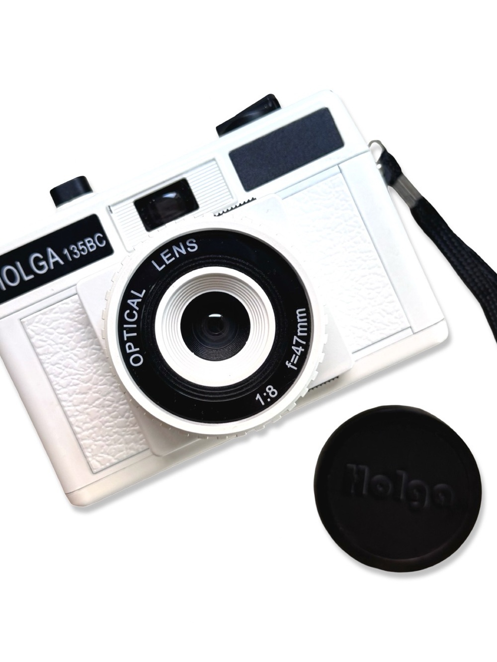 Vintage HOLGA 135BC White Lomo 35mm Film Camera Black Corner Effect - NWOT - Picture 2 of 14